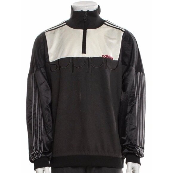 adidas Originals By Alexander Wang Quarter Zip Pullover Color block Size Men L - Picture 1 of 3